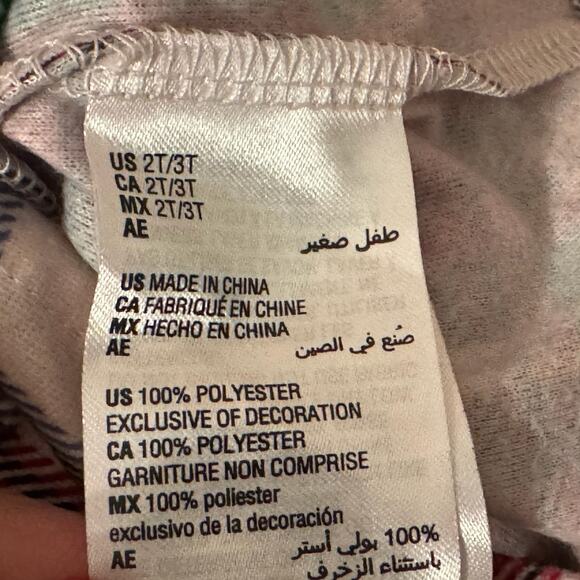 Macys Pajama Set Toddler 2T-3T Stewart Plaid Festive Holiday Lounge Comfy Cozy - Picture 7 of 8